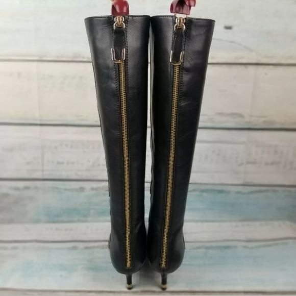 $398 Coach Fayth Women's Black Knee High Boot 5.5 - Picture 2 of 7